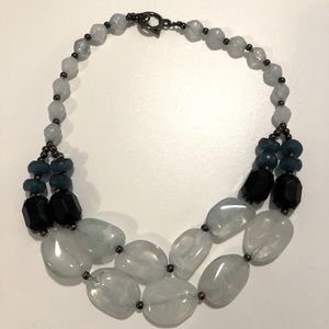 2/$10 Chunky Faux-Stone Statement Necklace